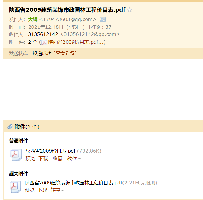 價目表