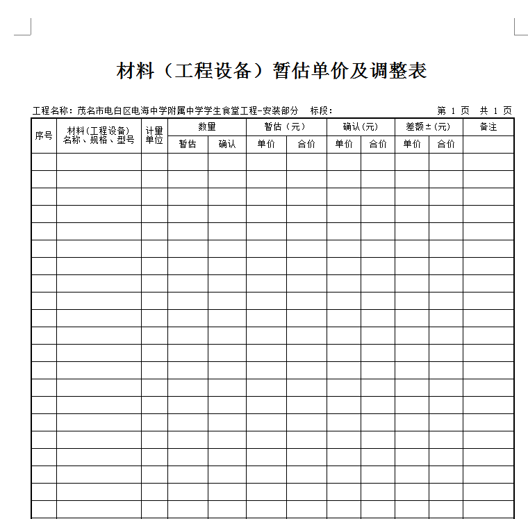 暫估價