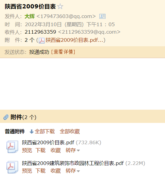 價目表
