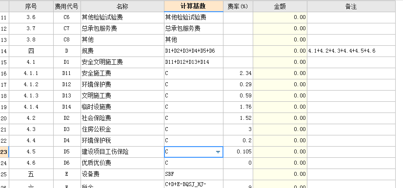 費用匯總