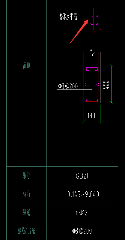 水平筋