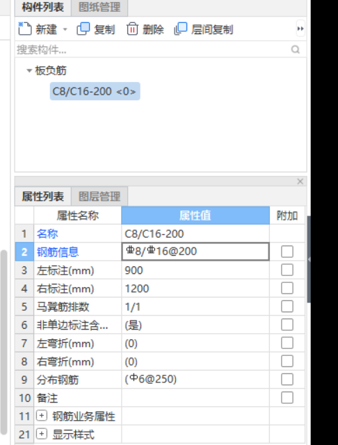 負筋