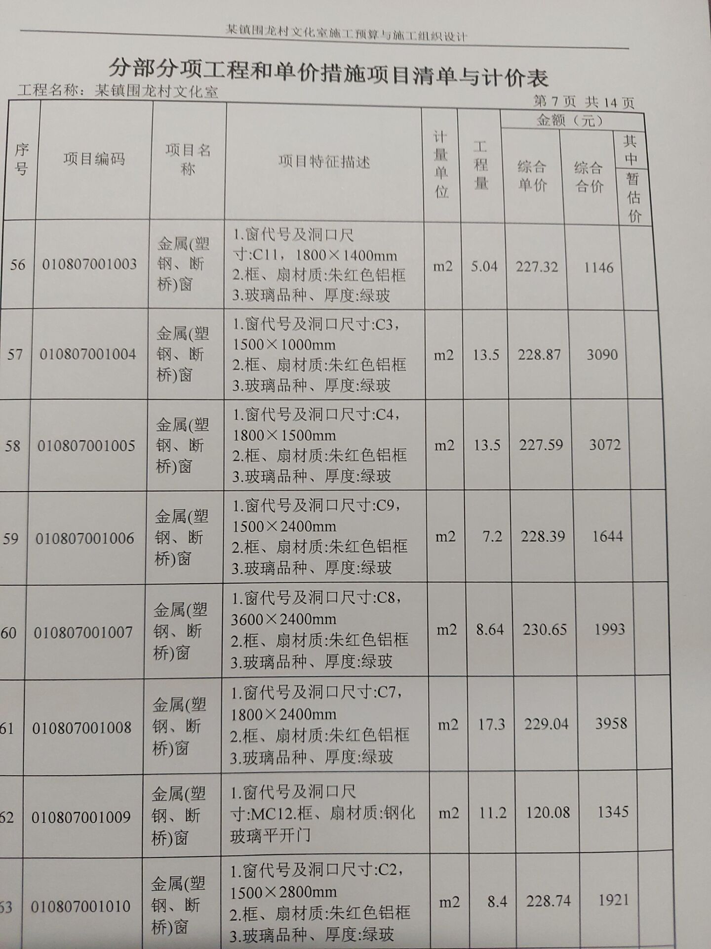 清單定額
