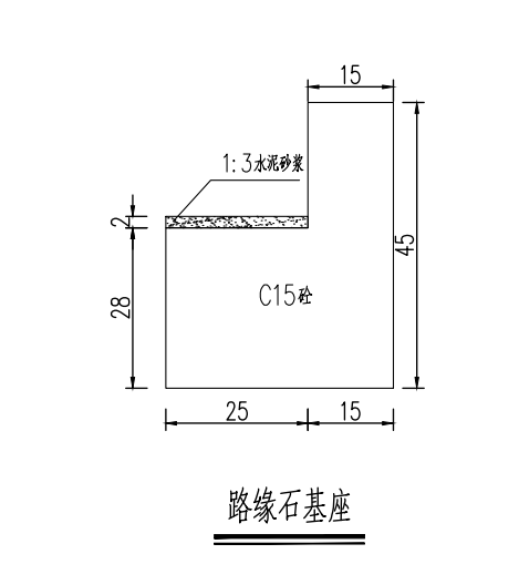 路緣石基座