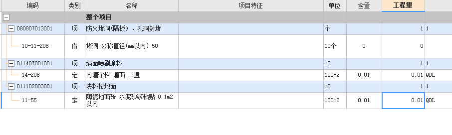 套定額