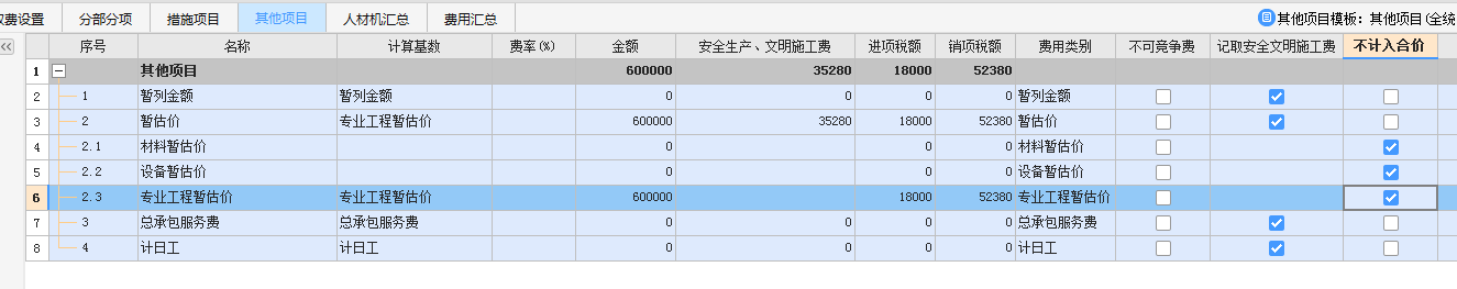 暫估價