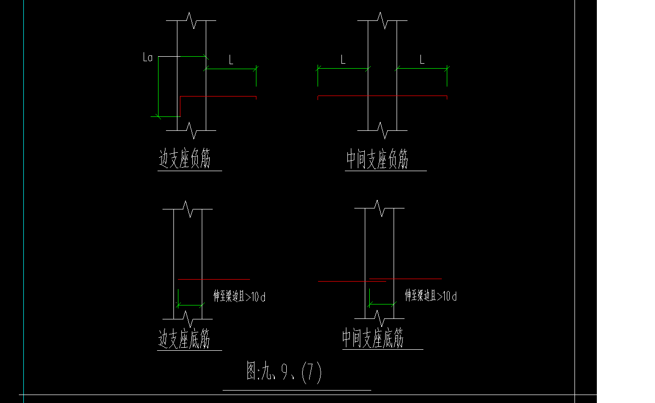 支座負筋