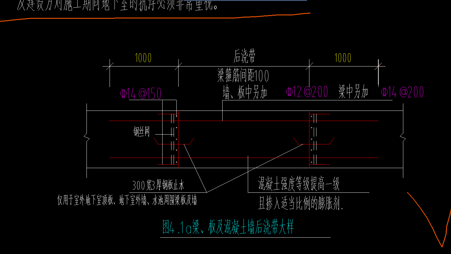 后澆帶