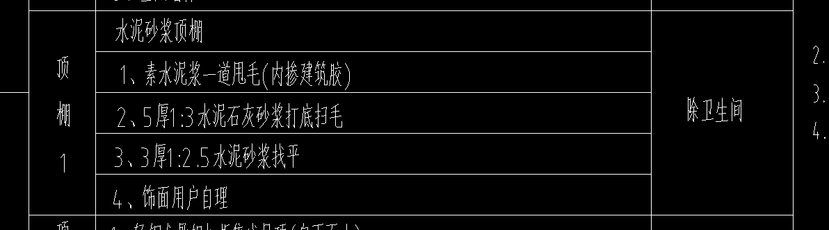 天棚抹灰