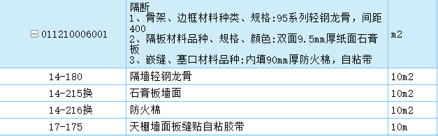 石膏板隔墻