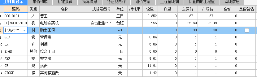 套定額