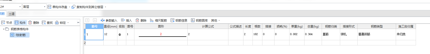 的放射筋