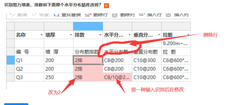 水平分布筋