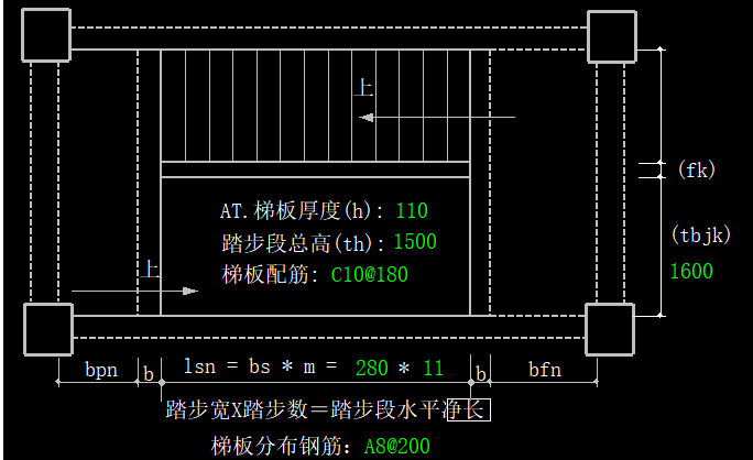梯板配筋