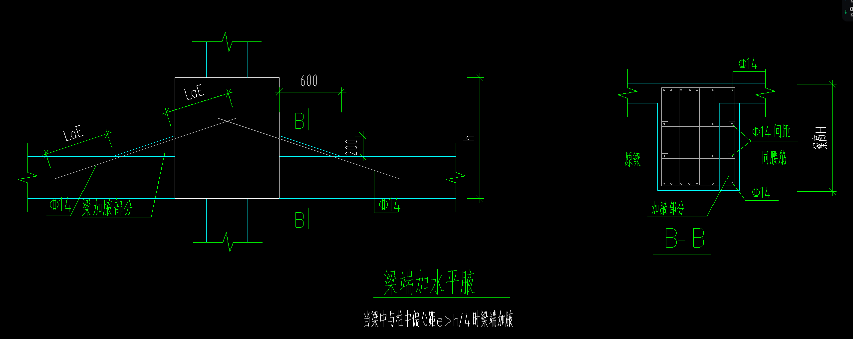水平加腋