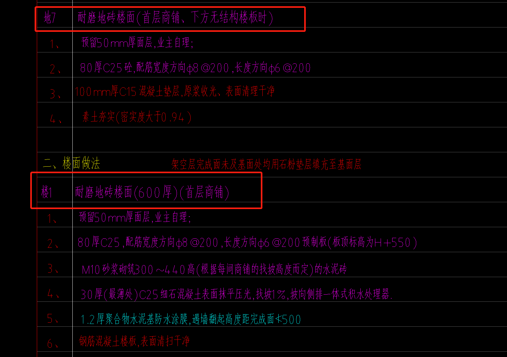 地面做法
