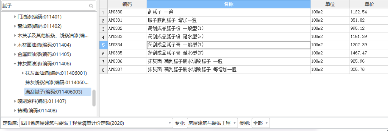 套定額