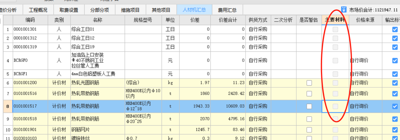 打勾