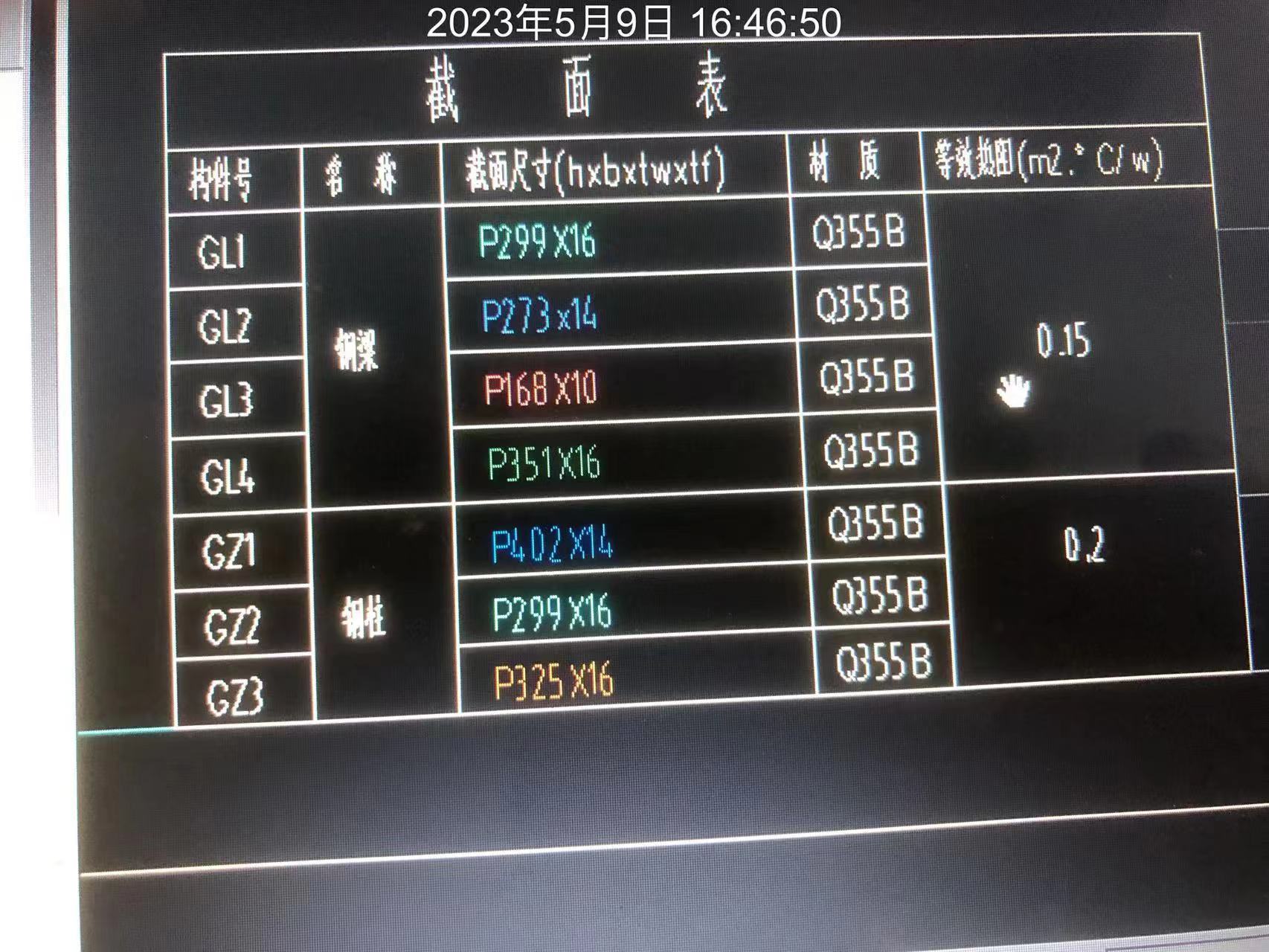 截面尺寸