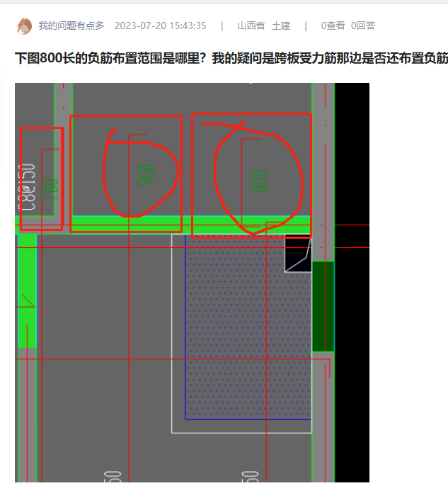 負筋布置范圍