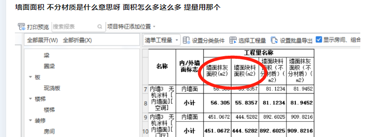 墻面面積