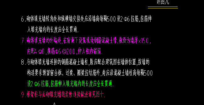 砌體填充墻