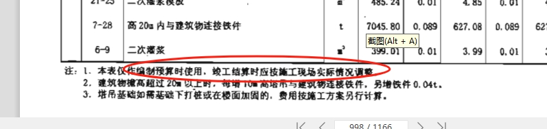計(jì)價(jià)表