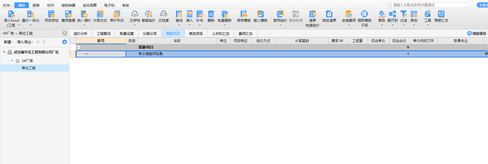 措施項