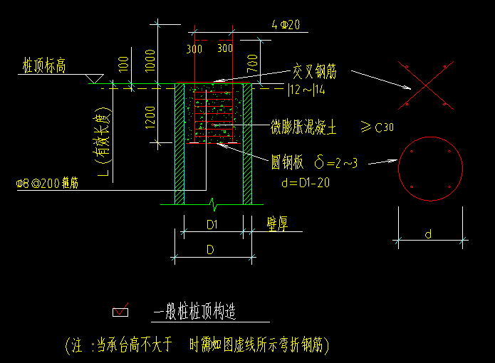 樁頭插筋