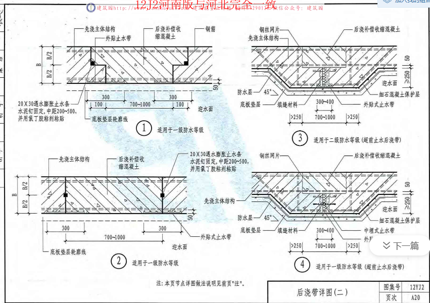 后澆帶
