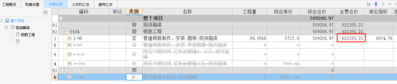費用匯總