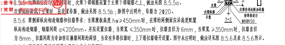 梁側(cè)面
