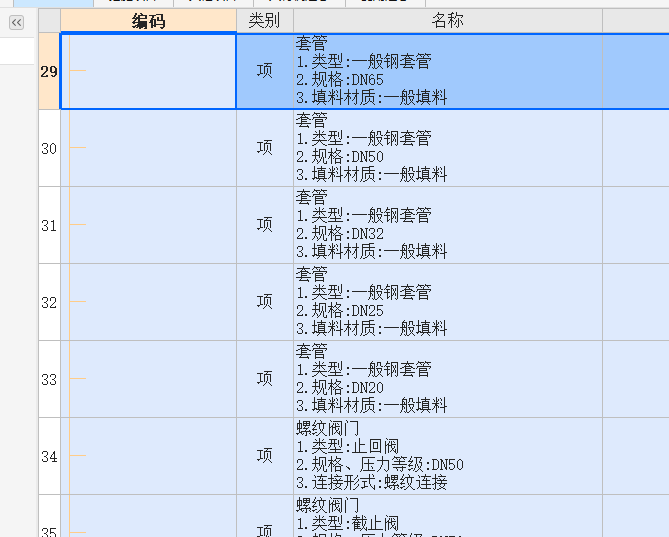 套清單