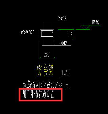 窗臺梁