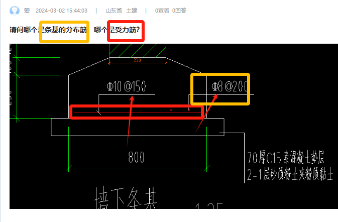 分布筋