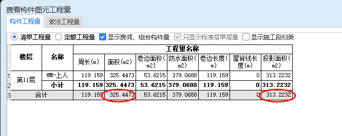 投影面