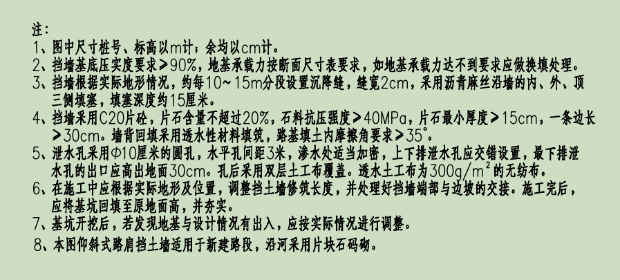擋土墻套什么定額
