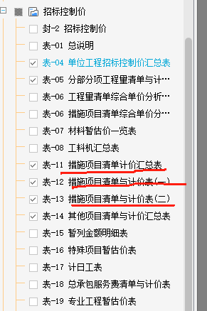 措施項