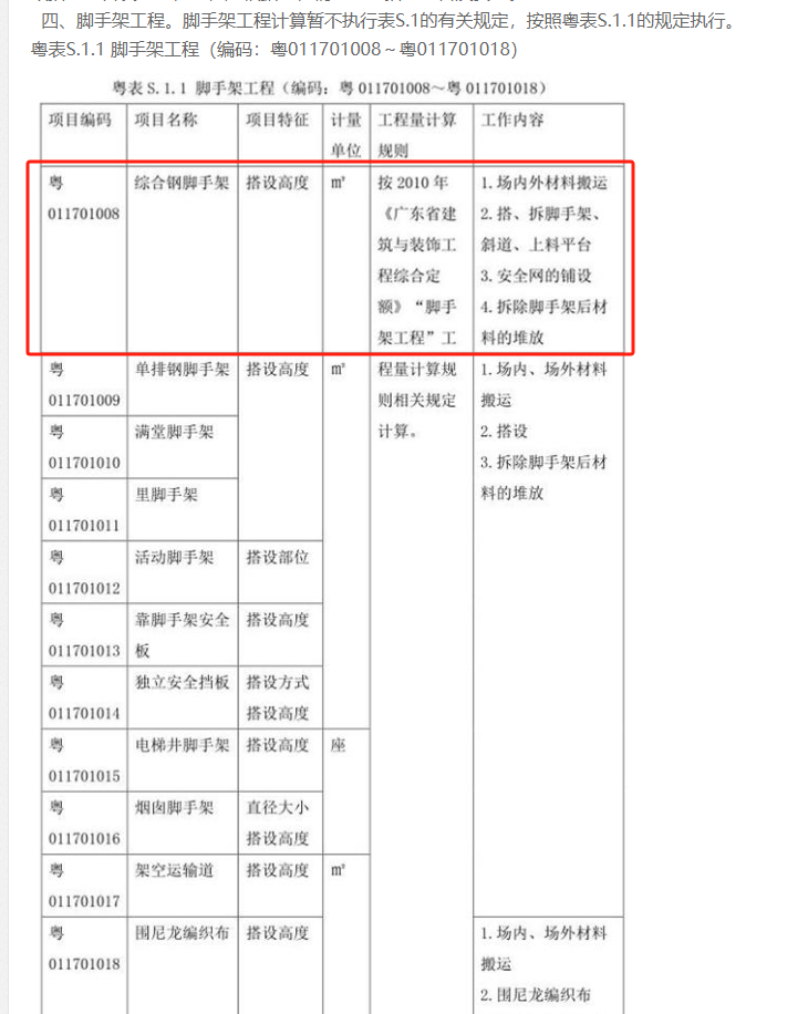 綜合腳手架