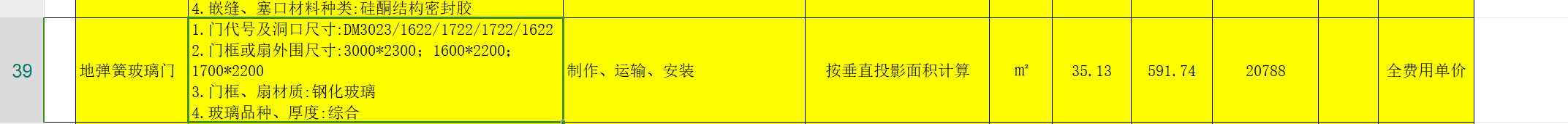 玻璃門應(yīng)該套什么清單
