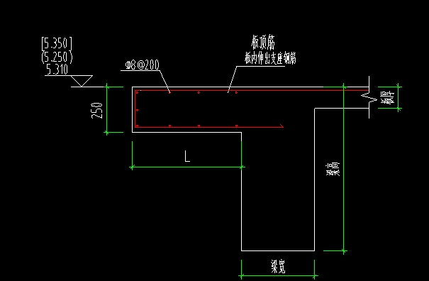 支座負筋