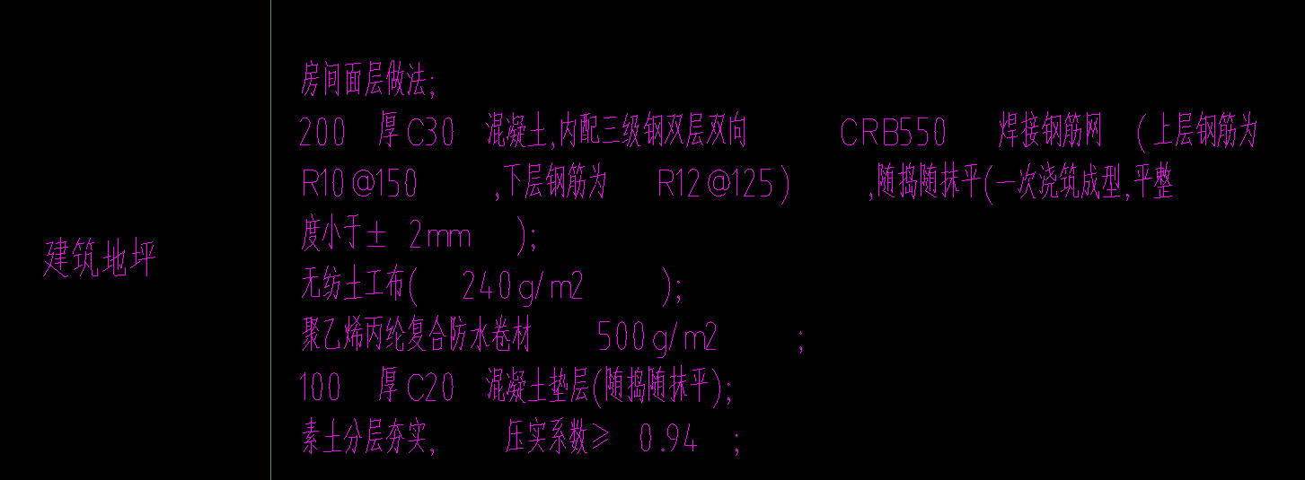 地面墊層