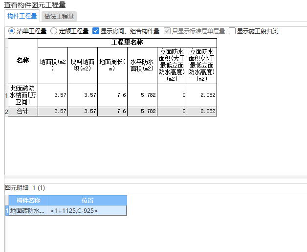 塊料面積