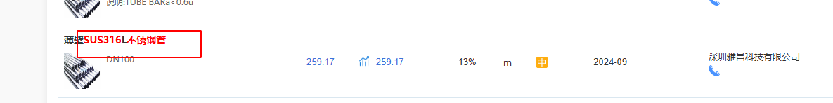 16不銹鋼管