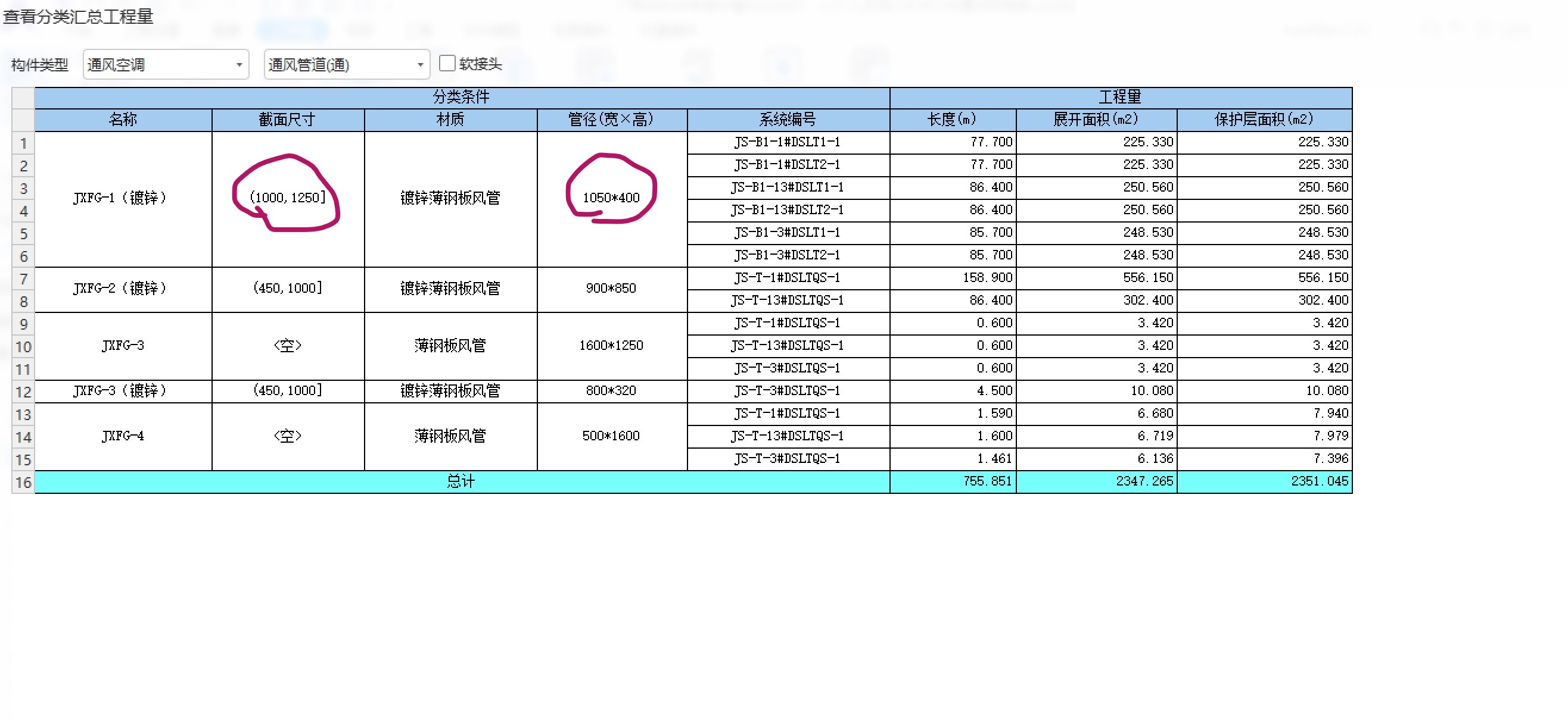 管工程量
