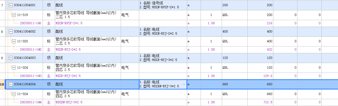 清單組價