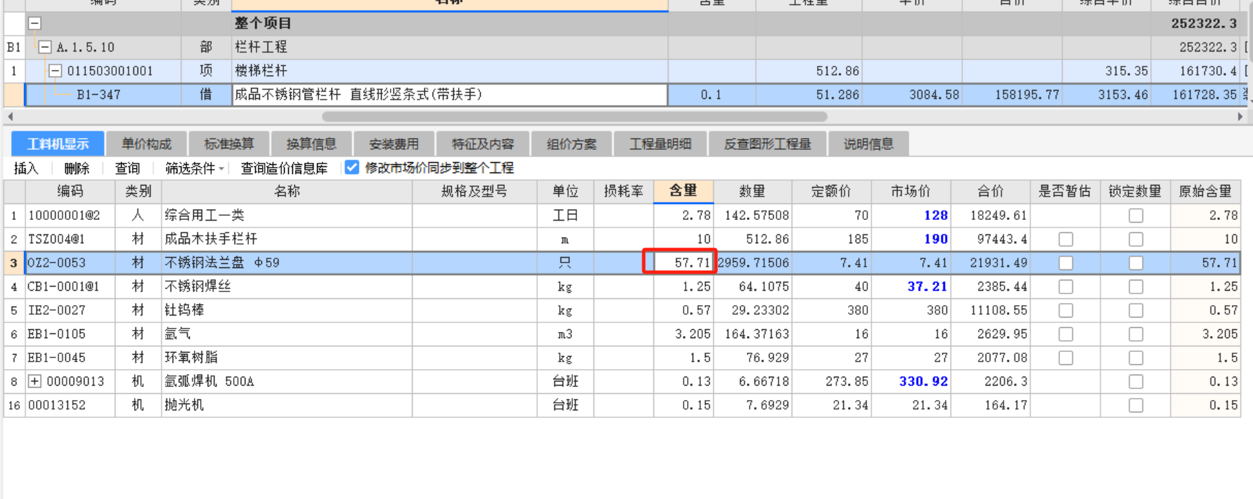 調(diào)整含量