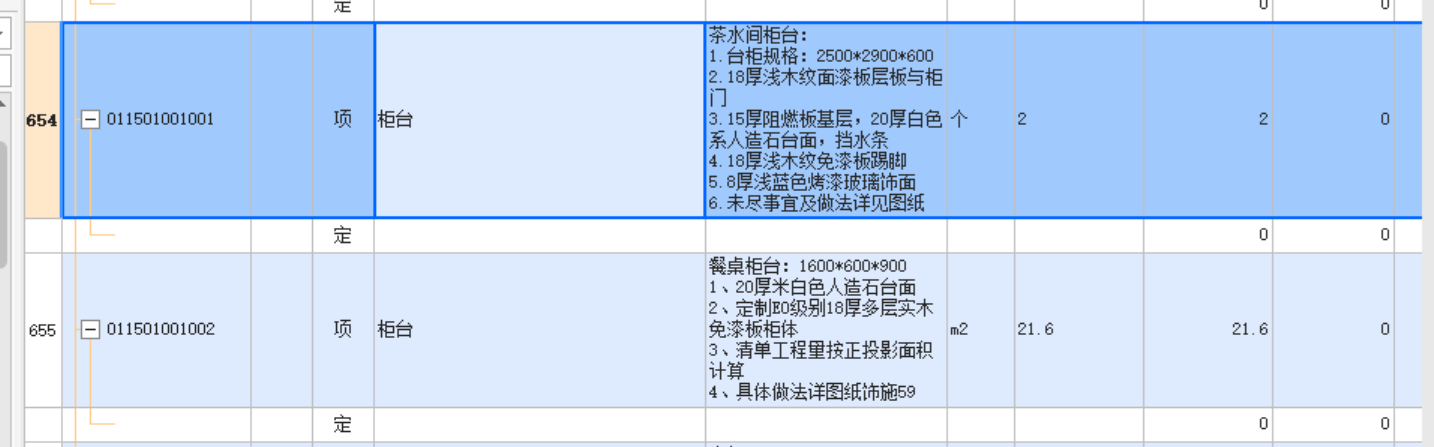 投影面