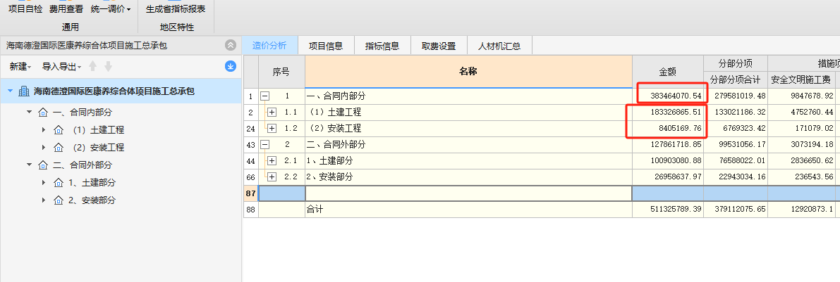 費(fèi)用合計(jì)