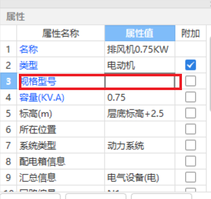 規格型號
